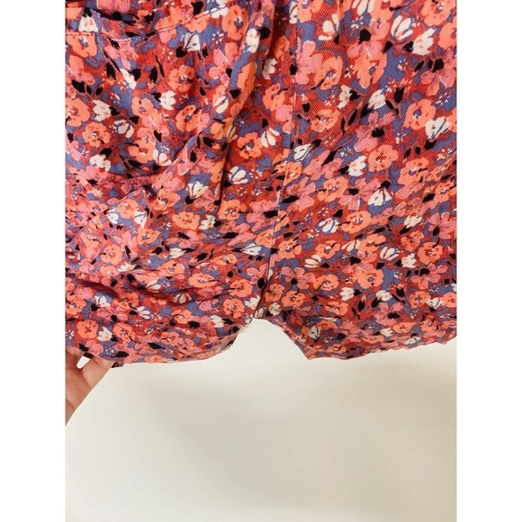 Free People Layla floral rayon tie front shorts - Picture 9 of 10